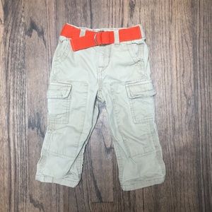 Boys baby gap cargo pants with belt